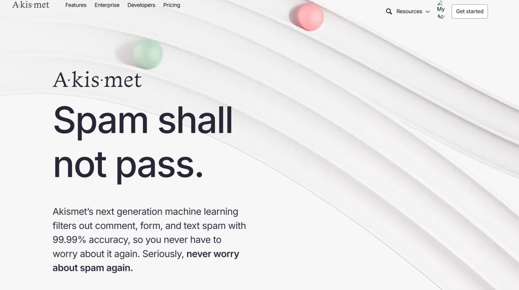 [网页]：网站反垃圾评论-Akismet